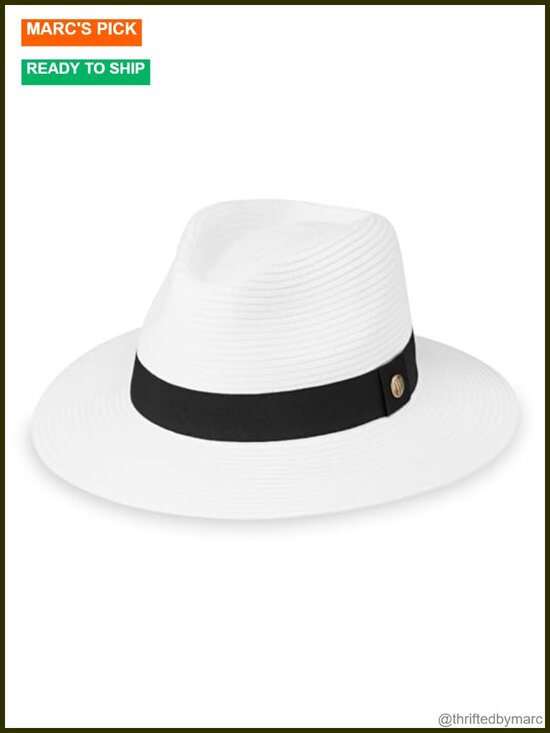 UPF 50+ Packable Fedora, Adjustable, Petite, Travel Hat main image 6
